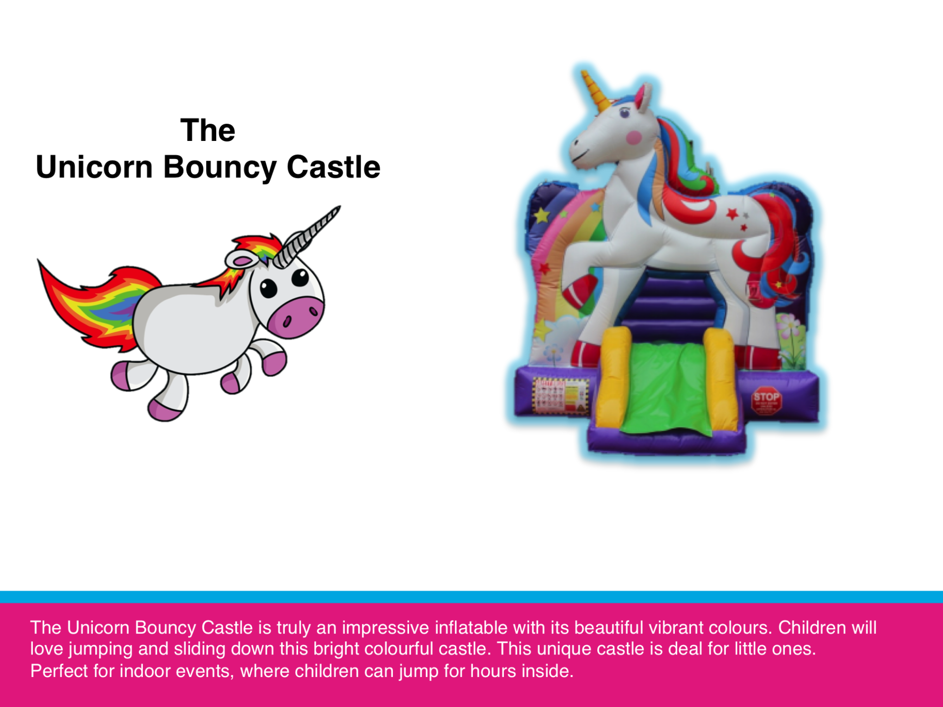 Unicorn Inflatable Bouncy · Funtoogames